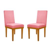 Kit 2 Cadeiras Para Mesa De Sala Jantar Estofada