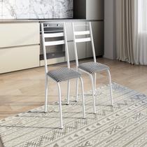Kit 2 Cadeiras para Sala de Jantar Milla Branco/Chanel Kit 2 Cadeiras para Sala de Jantar Milla Branco/Chanel