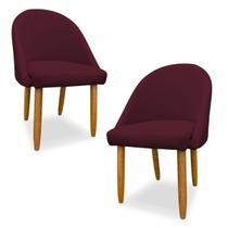 Kit 2 Cadeiras Poltrona Decorativa Lua Para Mesa de Jantar, Penteadeira e Recepção