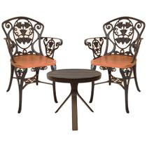 Kit 2 Cadeiras Poltronas Malbec Recepção Jardim Varanda + Mesinha Kit 2 Cadeiras Poltronas Malbec Recepção Jardim Varanda + Mesinha