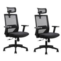 Kit 2 Cadeiras Presidente Nr17 Office Chicago