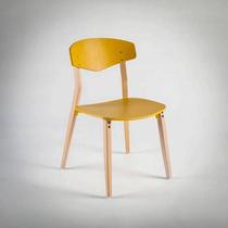 Kit 2 Cadeiras Rio Colors Estrutura Madeira Preta Fórmica em Várias Cores - Artesian