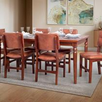 Kit 2 Cadeiras Sabrina Estofada material sintético