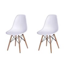 Kit 2 Cadeiras Sala Jantar Escritório Eiffel - Branca