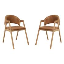 Kit 2 Cadeiras Suellen Luxo Reforçada Mesa de Jantar material sintético Kit 2 Cadeiras Suellen Luxo Reforçada Mesa de Jantar material sintético