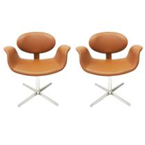 Kit 2 Cadeiras TULIPA cor Cobre - Poltronas do Sul