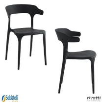 Kit 2 Cadeiras Valéria Monobloco em PP Várias Cores - Rivatti