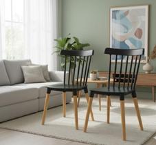 Kit 2 Cadeiras Windsor Para Sala De Jantar Varanda Jantar