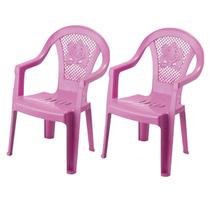 kit 2 Cadeirinhas Infantil Rosa Poltrona Kids Confortável Injeplastec kit 2 Cadeirinhas Infantil Rosa Poltrona Kids Confortável Injeplastec