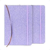 Kit 2 Caderneta Personalizada Moleskine Folha Pautada Médio