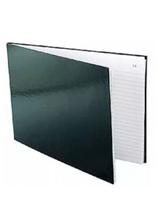 Kit 2 Caderno Ata Capa Dura 100 Folhas Preto Sem Margem
