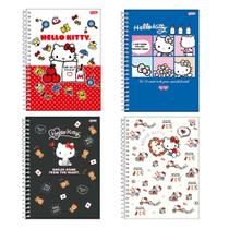 Kit 2 Caderno Capa Dura Hello Kitty 80 fls 175x242mm Jandaia