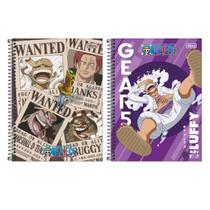 Kit 2 Caderno Espiral Universitário One Piece 80 Fls - Tilibra