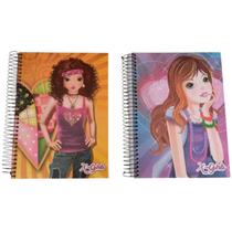 Kit 2 Caderno XGirls Universitario Espiral 200Fls 10 Mat Máxima