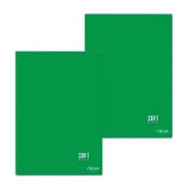 Kit 2 Cadernos Brochura Capa Dura 96 Folhas Escolar Nova