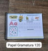 Kit 2 Cadernos de caligrafia Letra Bastão e Cursiva