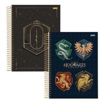 Kit 2 Cadernos Espiral Hogwarts 80fls Jandaia