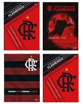 Kit 2 Cadernos Flamengo Brochurão 96 Fls Mengão Foroni