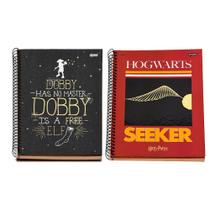 Kit 2 Cadernos Harry Potter Seeker e Dobby 1 Matéria 96 Folhas - JANDAIA