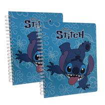 Kit 2 Cadernos Universitários Stitch 10 Matérias Capa Dura