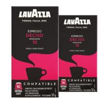 Kit 2 Café Compatível Nespresso Espresso Deciso Lavazza 50g