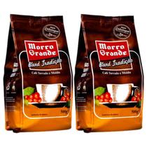 Kit 2 Cafe Morro G Torrado E Moído Blend Tradição 500G Cada