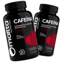 Kit 2 Cafeína 240 Cápsulas Suplemento Vitamínico Termogênico Pré Treino Alta Concentração Pura Caps