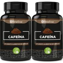 Kit 2 Cafeína 500mg 120 cápsulas Prime Ervas