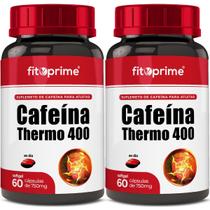 Kit 2 Cafeína Thermo 400 Com 60 Cápsulas Fitoprime Kit 2 Cafeína Thermo 400 Com 60 Cápsulas Fitoprime