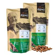 Kit 2 Cafés Rigno Especial 100 Arábica 86 Pts 1kg em Grãos Kit 2 Cafés Rigno Especial 100 Arábica 86 Pts 1kg em Grãos