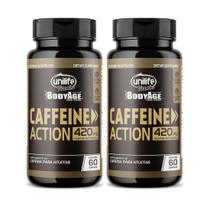 Kit 2 Caffeine Action 60 Cápsulas Cafeína 420mg Unilife