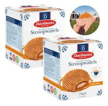 Kit 2 Caixa Biscoito Holândes Daelmans Stroopwafels Wafers