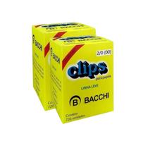Kit 2 Caixa com 720 clips galvanizados 2/0 clipes bacchi Kit 2 Caixa com 720 clips galvanizados 2/0 clipes bacchi