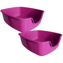 Kit 2 Caixa de Areia Gigante Alvorada Pet - Rosa Kit 2 Caixa de Areia Gigante Alvorada Pet - Rosa