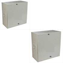 Kit 2 caixa de passagem 10x10 chapa