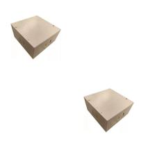 Kit 2 caixa de passagem 20x20 chapa