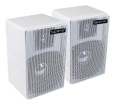 Kit 2 Caixa De Som Ambiente Acustica Pw500 4 Pol. 40w Skypix
