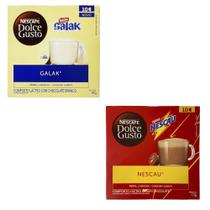 Kit 2 Caixa Galak Nescau Em Cápsula Nescafe Dolce Gusto