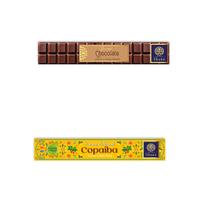 kit 2 caixa INCENSO OHANA FINEST 1 chocolate e 1 COPAÍBA