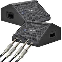 Kit 2 Caixa Monitor Retorno Ativo 12" Oneal OPMV1412X + 2 Cabo P10