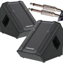 Kit 2 Caixa Monitor Retorno Ativo e Passivo 12" Oneal OPM1312PLUS + OBM1312PLUS + Cabo P10 COR:Preto