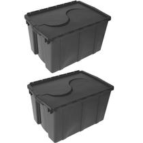Kit 2 Caixa Organizadora Container 56L Com Tampa S Bernardo Kit 2 Caixa Organizadora Container 56L Com Tampa S Bernardo