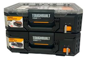 Kit 2 Caixa Organizadora De Ferramentas Com Tampa Toughbuilt Kit 2 Caixa Organizadora De Ferramentas Com Tampa Toughbuilt