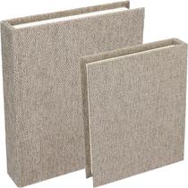 Kit 2 caixa organizadora decorativa home&co livro chenile bege Kit 2 caixa organizadora decorativa home&co livro chenile bege