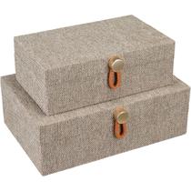 Kit 2 Caixa Organizadora Decorativa HomeCo Chenile Bege Kit 2 Caixa Organizadora Decorativa HomeCo Chenile Bege