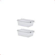Kit 2 Caixa Organizadora Decorativa Multiuso 2,5 Litros Kit 2 Caixa Organizadora Decorativa Multiuso 2,5 Litros