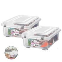 Kit 2 Caixa Organizadora Grande 28,2l Multiuso Porta Utensílios Closet Roupas Brinquedos - Sanremo Kit 2 Caixa Organizadora Grande 28,2l Multiuso Porta Utensílios Closet Roupas Brinquedos - Sanremo
