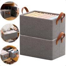 Kit 2 Caixa Organizadora Guarda Roupa Cesto Dobrável Multiuso Retangular Grande Kit 2 Caixa Organizadora Guarda Roupa Cesto Dobrável Multiuso Retangular Grande
