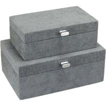 kit 2 CAIXA ORGANIZADORA HOME&CO SINTÉTICO CINZA kit 2 CAIXA ORGANIZADORA HOME&CO SINTÉTICO CINZA