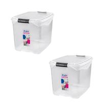 Kit 2 Caixa Organizadora Multiuso 29 litros FLEX Sanremo